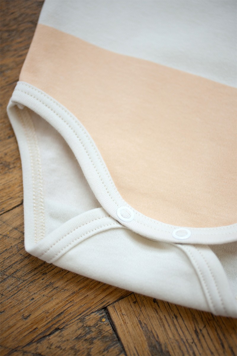 wide strips body short sleeve