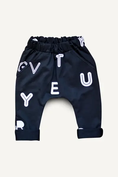 little letters trousers and tracksuit